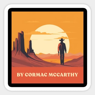 By Cormac McCarthy Retro Travel Sticker